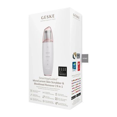 Мікрострумовий скрабер для шкіри та усунення чорних точок GESKE MicroCurrent Skin Scrubber&Blackhead Remover 9в1 starlight