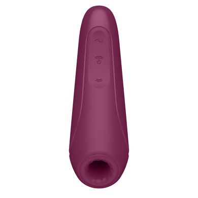 Вакуумный клиторальный стимулятор Satisfyer Curvy 1+ Rose Red с управлением через интернет