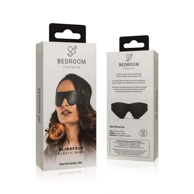 Маска Bedroom Fantasies: Faux Leather Blindfold, черная