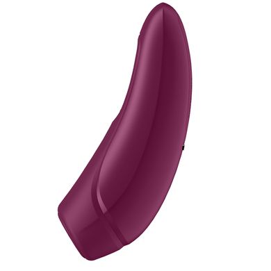 Вакуумный клиторальный стимулятор Satisfyer Curvy 1+ Rose Red с управлением через интернет