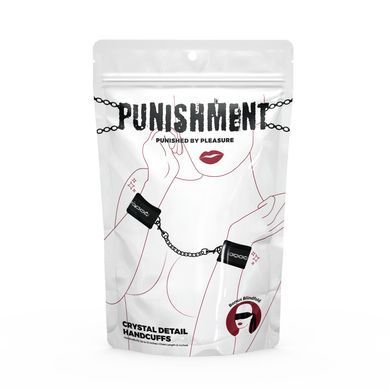 Наручники Punishment - Crystal Detail Handcuffs - Black