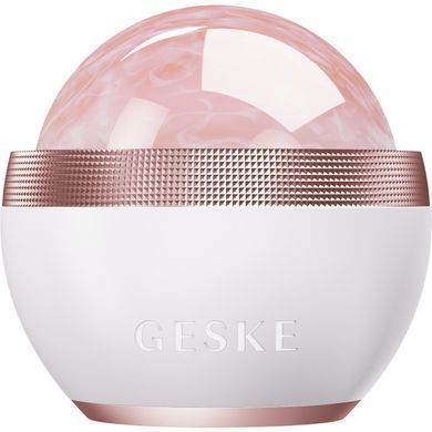 Кульковий масажер з рожевим кварцом GESKE SmartAppGuided Rose Quartz Depuffing Sphere 7in1 starlight
