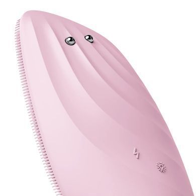 Очищувальна щітка для обличчя GESKE Sonic Thermo Facial Brush&Face-Lifter 8в1 pink