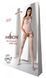 Бодістокінг з безліччю бретелей Passion BS095 One Size, white, імітація пояса та панчіх, з доступом