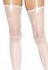 Чулки Leg Avenue Daisy Dot Fishnet Stockings One Size White