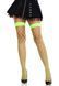 Чулки в крупную сетку Leg Avenue Fence Net Thigh Highs Neon Green, one size