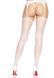 Чулки Leg Avenue Daisy Dot Fishnet Stockings One Size White