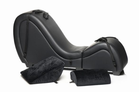 Секс-крісло з подушками Master Series Kinky Sex Lounge with Cushions - Black