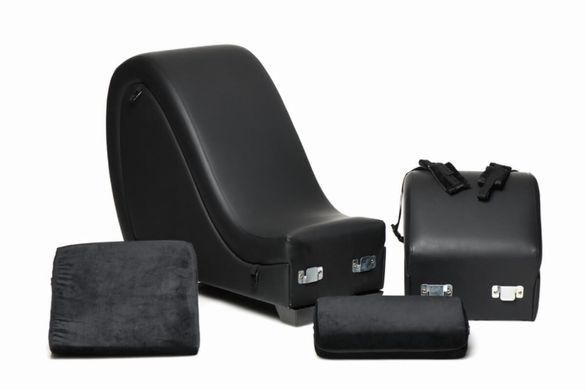 Секс-кресло с подушками Master Series Kinky Sex Lounge with Cushions - Black