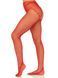 Панчохи Leg Avenue Crotchless Net Tights with Heart Backseam Red One Size