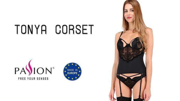 TONYA CORSET black XXL/XXXL - Passion Exclusive