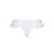 Трусики в горошек, с рюшами и шнуровкой Passion FATIN THONG S/M, white
