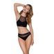 Трусики с прозрачной вставкой Passion PS006 PANTIES L, black