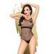Боди Penthouse Enjoy The Moment XL Black, крупная сетка, плотная вставка под грудью