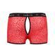 Чоловічі прозорі боксери Passion 046 SHORT PARKER L/XL Red, сітка, під леопард