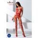Бодістокінг Passion BS058 red, комбінезон, дуже повітряний