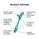 Мультивібратор Satisfyer Plug & Play 1, для неї та для нього, 2 мотори