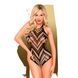 Боди с геометрическим орнаментом Penthouse - Go Hotter Black XL