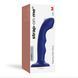 Насадка для страпона с двойной точечной пульсацией Strap-On-Me TAPPING DILDO WAVE &ndash; NIGHT BLUE, М