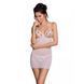 Сорочка с вырезами на груди, стринги Passion LOVELIA CHEMISE S/M, white