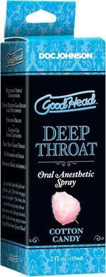 Спрей для минета Doc Johnson GoodHead DeepThroat Spray &ndash; Cotton Candy 59 мл для глубокого минета