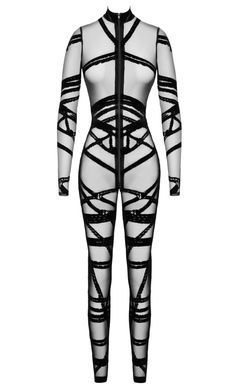 Комбінезон Noir Handmade F357 Bondesque Catsuit L