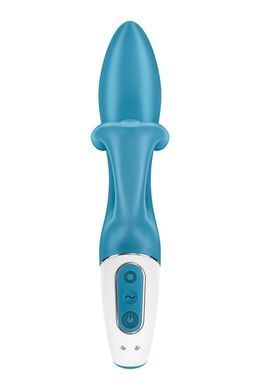 Вибратор кролик с тройным отростком Satisfyer Embrace me Turquoise, 2 мотора, диаметр 3,6 см