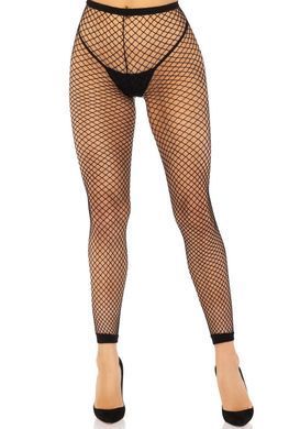 Колготки без стопы Leg Avenue Industrial Net footless tights, One Size, черные, в сетку