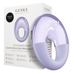 Масажер для очей GESKE Cool&Warm Eye Massager 7в1 purple