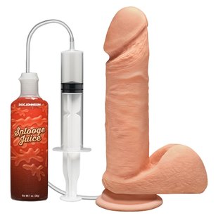 Фалоімітатор, що кінчає, Doc Johnson The D ULTRASKYN Perfect D Squirting – 7 Inch, діаметр 4,3 см