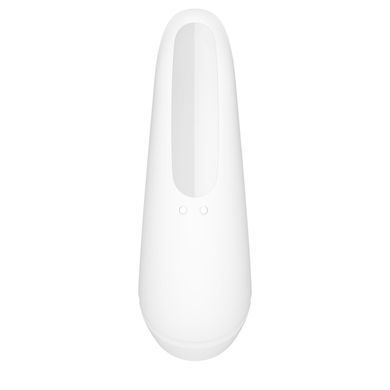 Вакуумный клиторальный стимулятор Satisfyer Curvy 1+ White с управлением через интернет