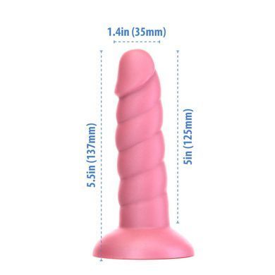 Фаллоимитатор Fantasy by Addiction Unicorn Dildo 5.5&rdquo; Pink, вибропуля в подарок