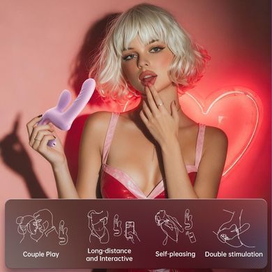 Смарт-пульсатор Magic Motion Magic Duet Purple, 10 режимів пульсацій, 10 режимів вибрації