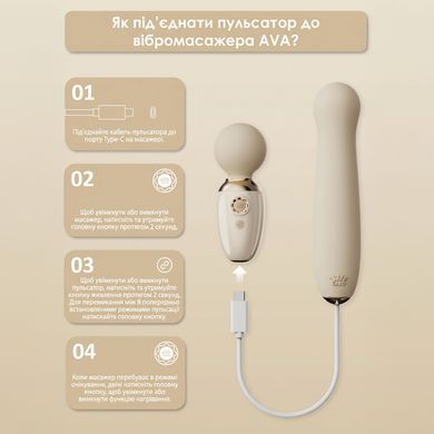 Пульсатор Zalo &ndash; AVA Attachment Sakura Pink для смарт-вибромассажера Zalo &ndash; AVA