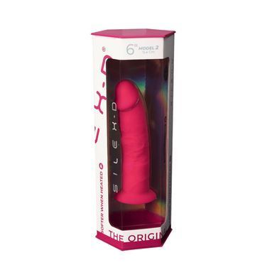 Фаллоимитатор SilexD Robby Pink (MODEL 2 size 6in), двухслойный, силикон+Silexpan, диаметр 3,5см