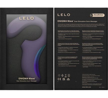 Клиторально-вагинальный звуковой стимулятор LELO Enigma WAVE Cyber Purple, 3 типа стимуляции