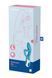 Вибратор кролик с тройным отростком Satisfyer Embrace me Turquoise, 2 мотора, диаметр 3,6 см