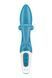 Вибратор кролик с тройным отростком Satisfyer Embrace me Turquoise, 2 мотора, диаметр 3,6 см