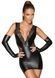 Платье с мокрым эффектом Noir Handmade F212 Powerwetlook and lace minidress, M