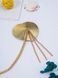Пестис-сердечки с кисточками и чокером JSY Nipple Sticker RT236114 Golden
