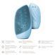 Очищувальна щітка для обличчя GESKE Sonic Thermo Facial Brush&Face-Lifter 8в1 aquamarine