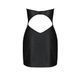 Мини-платье из экокожи Passion CELINE CHEMISE black L/XL, шнуровка, трусики в комплекте
