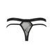 Мужские прозрачные стринги Passion 029 THONG COLLIN XXL/XXXL Black, сетка