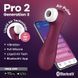 Вакуумный клиторальный стимулятор Satisfyer Pro 2 Generation 3 with Liquid Air Connect App Wine Red