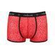Чоловічі прозорі боксери Passion 046 SHORT PARKER S/M Red, сітка, під леопард