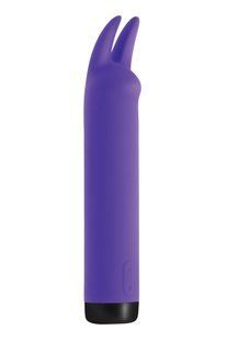 Вибратор S Pleasures Bullets Amethyst, фиолетовый, с двумя отростками, 10 режимов, диаметр 2,8 см