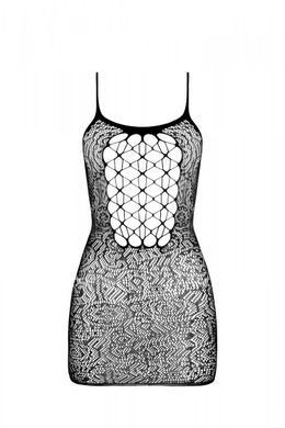 Ажурное мини-платье на тонких бретелях Passion BS096 One Size, red, плетение на груди