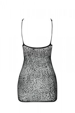 Ажурное мини-платье на тонких бретелях Passion BS096 One Size, red, плетение на груди