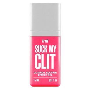 Смоктайзер для клитора Intt Suck My Clit Wild Strawberry (15 мл), клубника, гель с эффектом посасывания