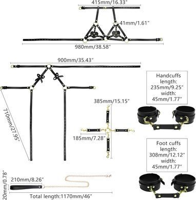 БДСМ-набір LOCKINK YEAHWOW Forced Nadu pose correction set